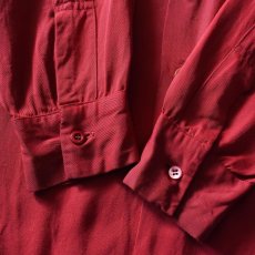 画像12: 1940-50s MONTGOMERY WARD CALIFORNIA レーヨンギャバジンシャツ　 "MADE IN USA"　 表記L  (12)