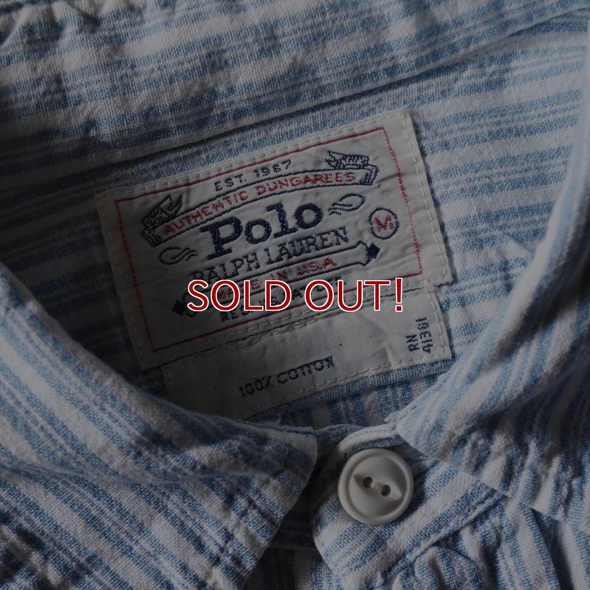 画像3: 1980-90s POLO RALPH LAUREN ワークシャツ　 "MADE IN USA"　 表記M  (3)