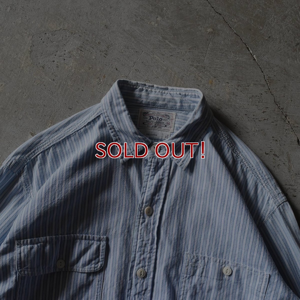 画像4: 1980-90s POLO RALPH LAUREN ワークシャツ　 "MADE IN USA"　 表記M  (4)