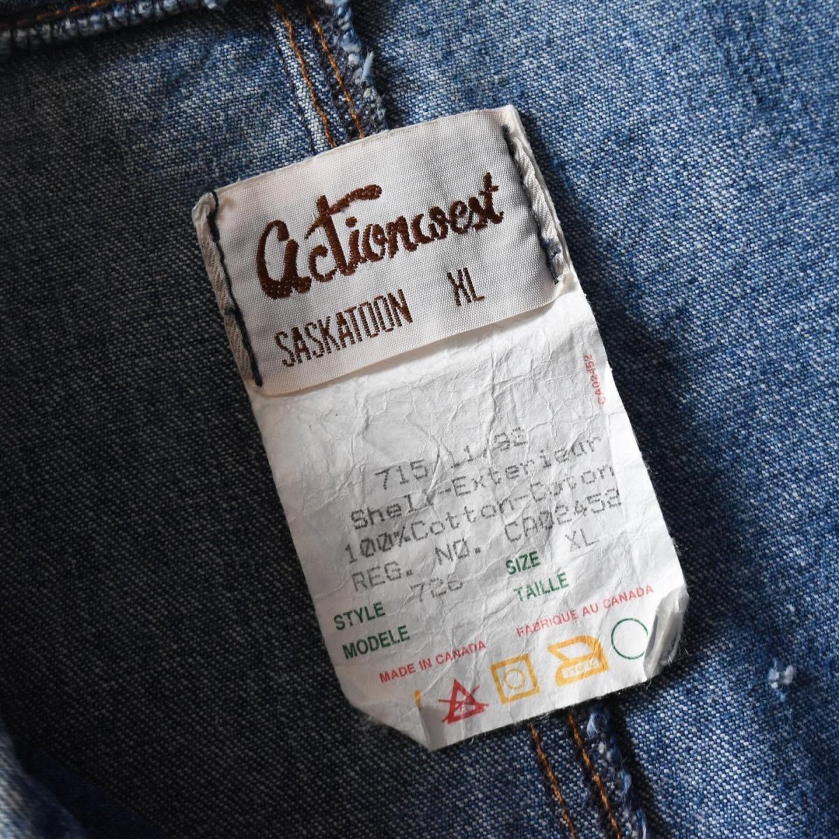画像3: 1980s ACTIONWEST デニムカバーオール　 "MADE IN CANADA"　 表記XL  (3)