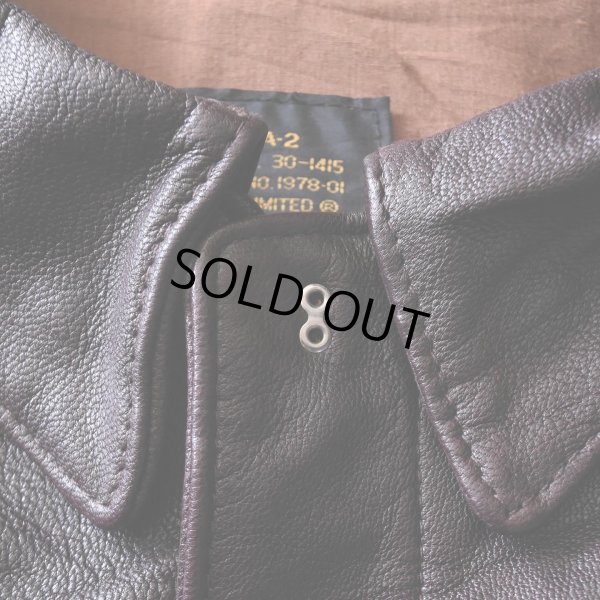 画像7: 1980s〜 AVIREX A-2 フライトレザージャケット　 "MADE IN USA"　 実寸44 