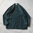 画像1: チャイナシャツ　<br>"100% SILK"　<br>表記XL<br> (1)