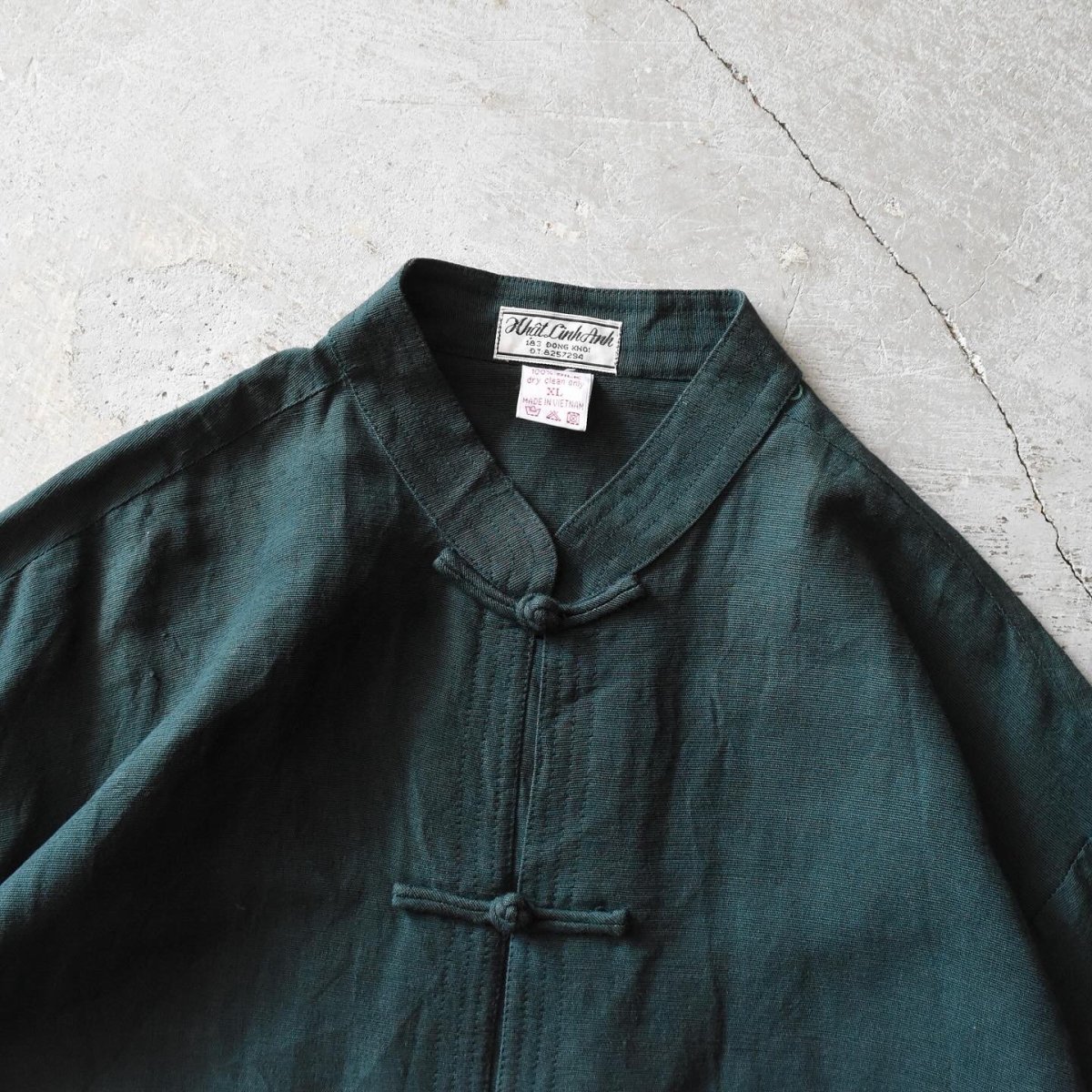 画像4: チャイナシャツ　 "100% SILK"　 表記XL  (4)