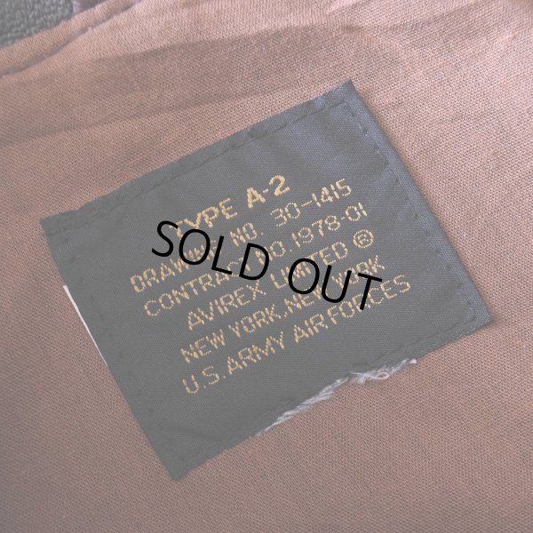 画像4: 1980s〜 AVIREX A-2 フライトレザージャケット　 "MADE IN USA"　 実寸44 