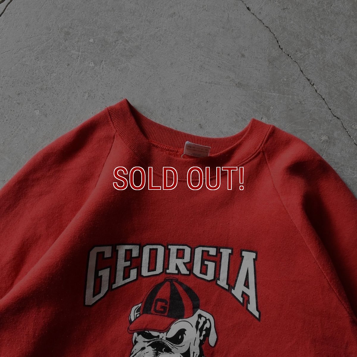 画像3: 1980s GEORGIA BULLDOGS カレッジスウェット　 "MADE IN USA"　 表記L  (3)