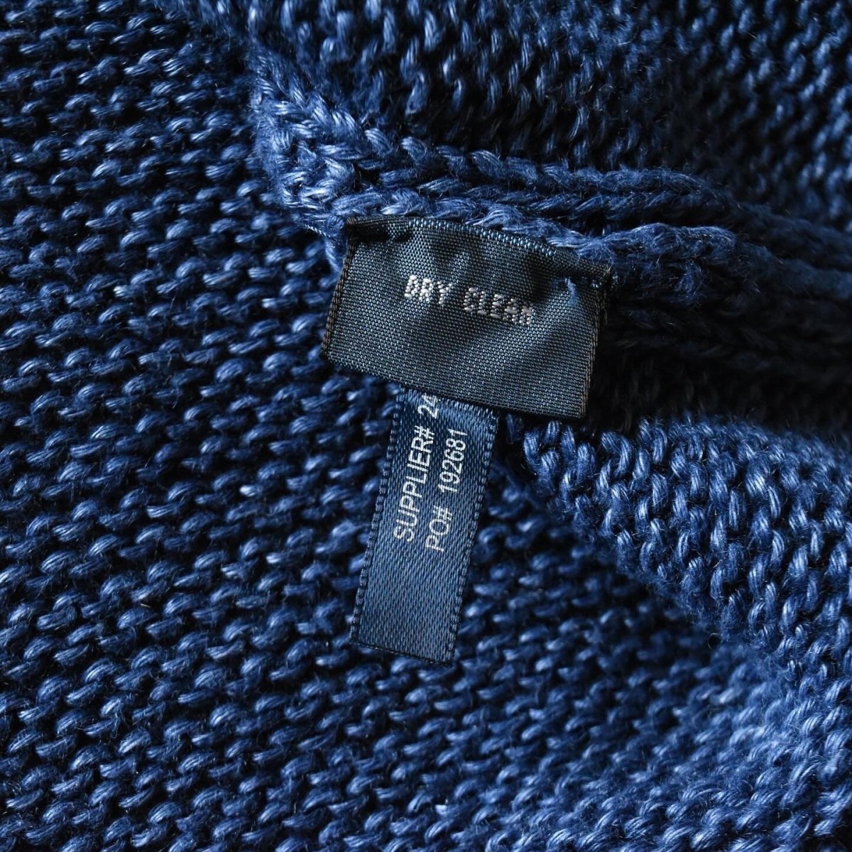 画像9: 1990s Polo by Ralph Lauren インディゴリネンニット　 表記L  (9)