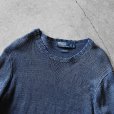 画像4: 1990s Polo by Ralph Lauren インディゴリネンニット　<br>表記L<br> (4)