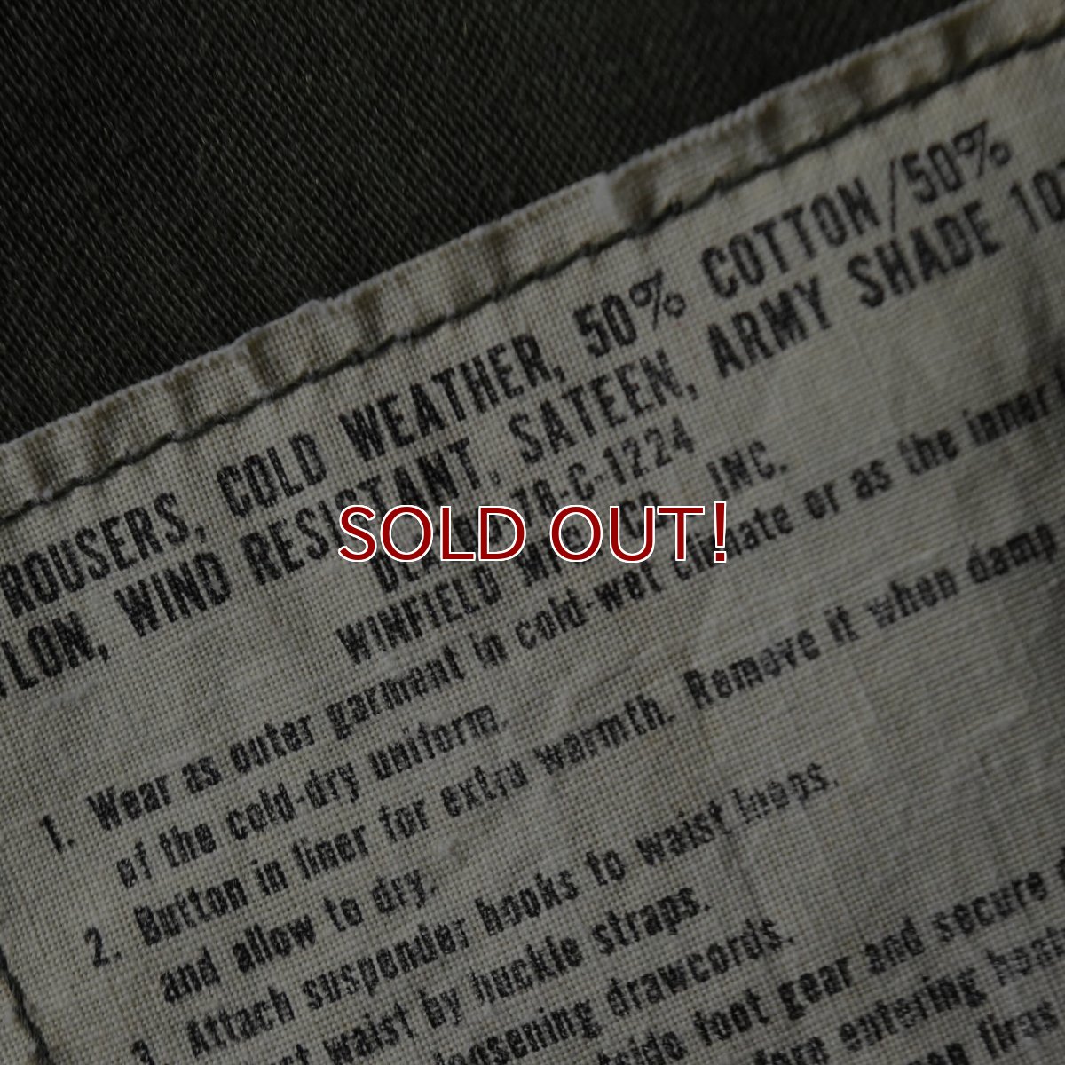 画像4: 1970s US.ARMY M-65フィールドパンツ　 表記MEDIUM-LONG (4)