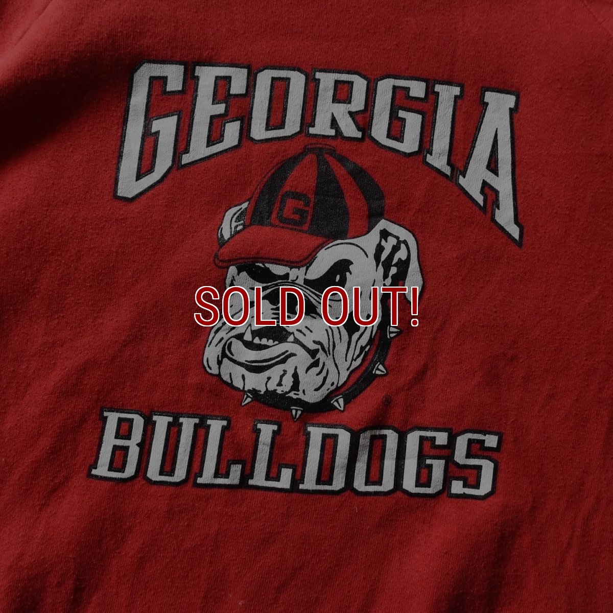 画像4: 1980s GEORGIA BULLDOGS カレッジスウェット　 "MADE IN USA"　 表記L  (4)