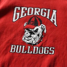 画像4: 1980s GEORGIA BULLDOGS カレッジスウェット　 "MADE IN USA"　 表記L  (4)