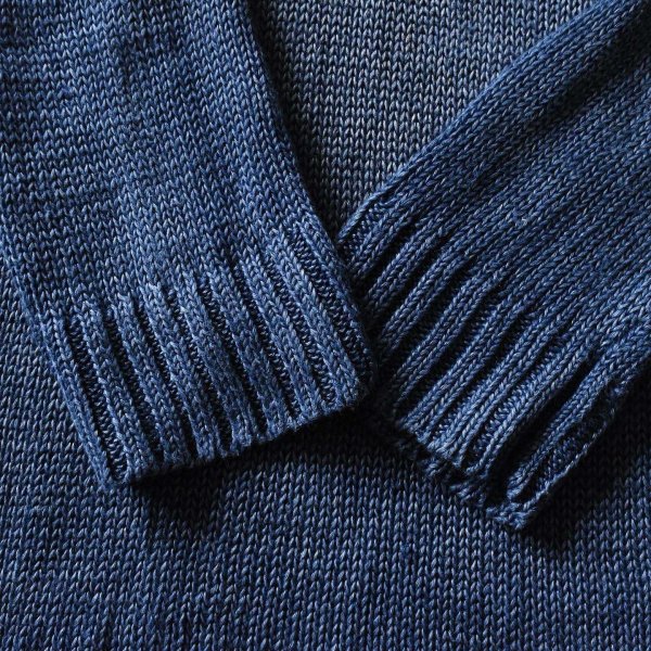 画像8: 1990s Polo by Ralph Lauren インディゴリネンニット　 表記L 