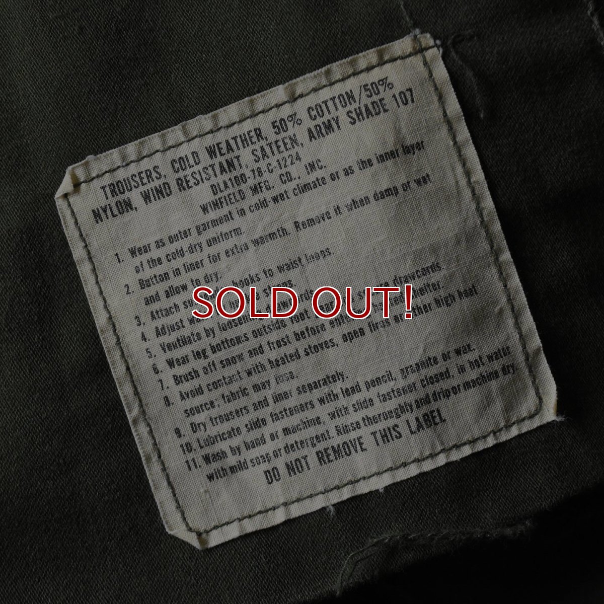 画像3: 1970s US.ARMY M-65フィールドパンツ　 表記MEDIUM-LONG (3)