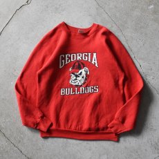 画像1: 1980s GEORGIA BULLDOGS カレッジスウェット　 "MADE IN USA"　 表記L  (1)