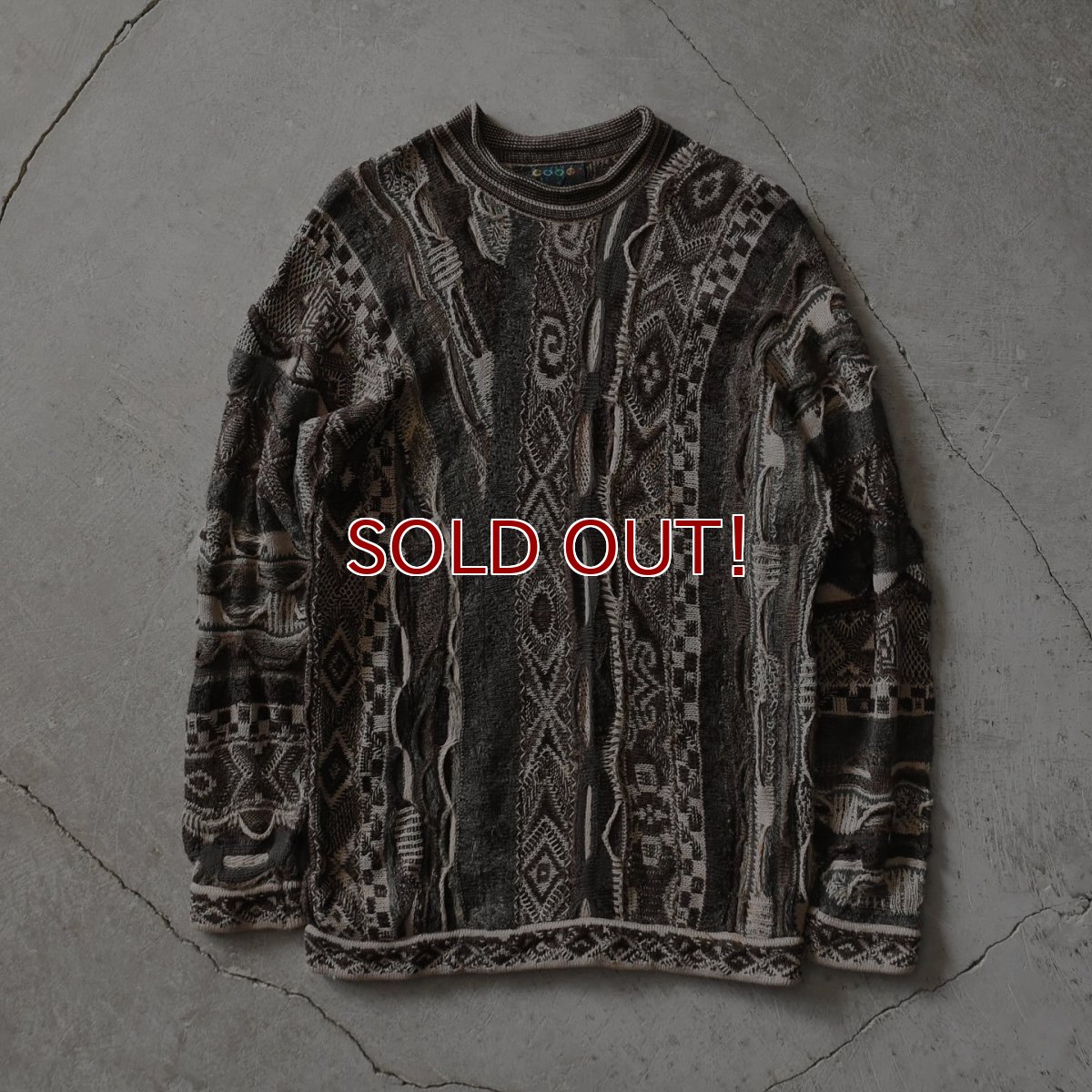 画像1: 1990s COOGI 3Dニット　 "MADE IN AUSTRALIA"　 表記M  (1)