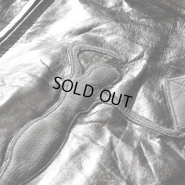 画像9: 1980-90s 銀のレザージャンパー　 表記L 