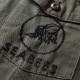 画像9: 1970s US.NAVY SEABEES OG507ユーティリティシャツ　 表記17 1/2×36？ 