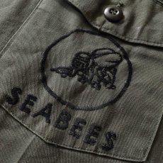 画像9: 1970s US.NAVY SEABEES OG507ユーティリティシャツ　 表記17 1/2×36？  (9)