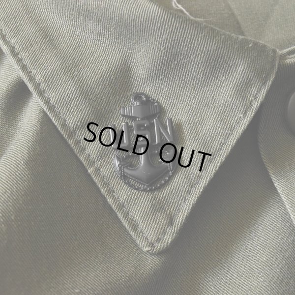 画像7: 1970s US.NAVY SEABEES OG507ユーティリティシャツ　 表記17 1/2×36？ 