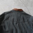 画像9: 1990s BANDANA REPUBLIC 襟レザーコットンシャツ　 表記M 
