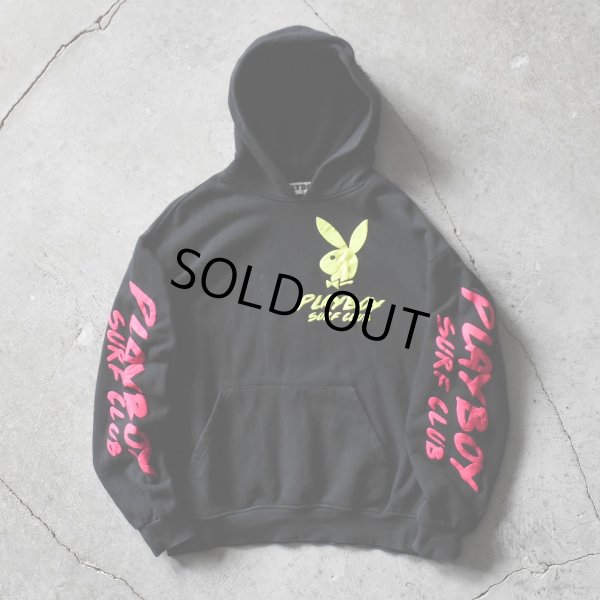 画像1: PLAYBOY SURF CLUB ネオンカラースウェットパーカー　 表記M 