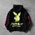 画像2: PLAYBOY SURF CLUB ネオンカラースウェットパーカー　<br>表記M<br> (2)