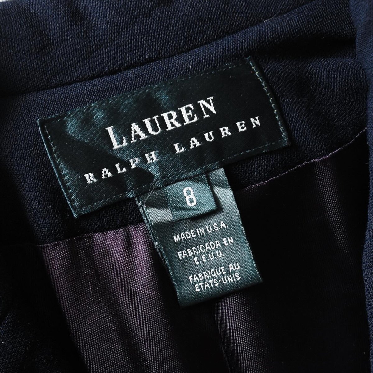 画像3: LAUREN RALPH LAUREN 紺ブレザー　 "MADE IN USA"　 表記8  (3)