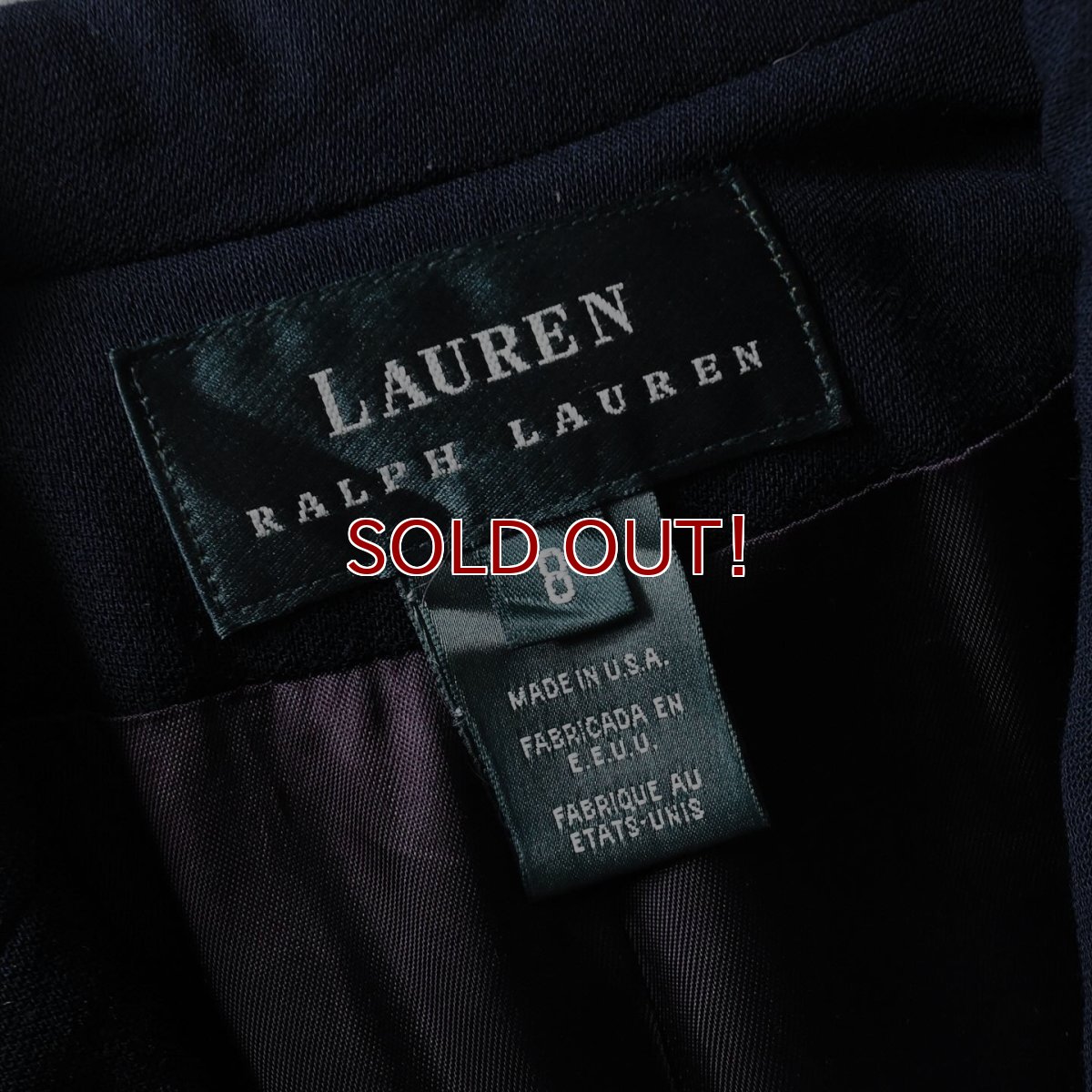 画像3: LAUREN RALPH LAUREN 紺ブレザー　 "MADE IN USA"　 表記8  (3)