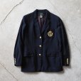 画像1: LAUREN RALPH LAUREN 紺ブレザー　<br>"MADE IN USA"　<br>表記8<br> (1)