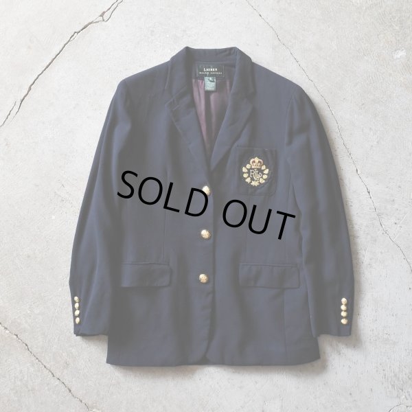 画像1: LAUREN RALPH LAUREN 紺ブレザー　 "MADE IN USA"　 表記8 