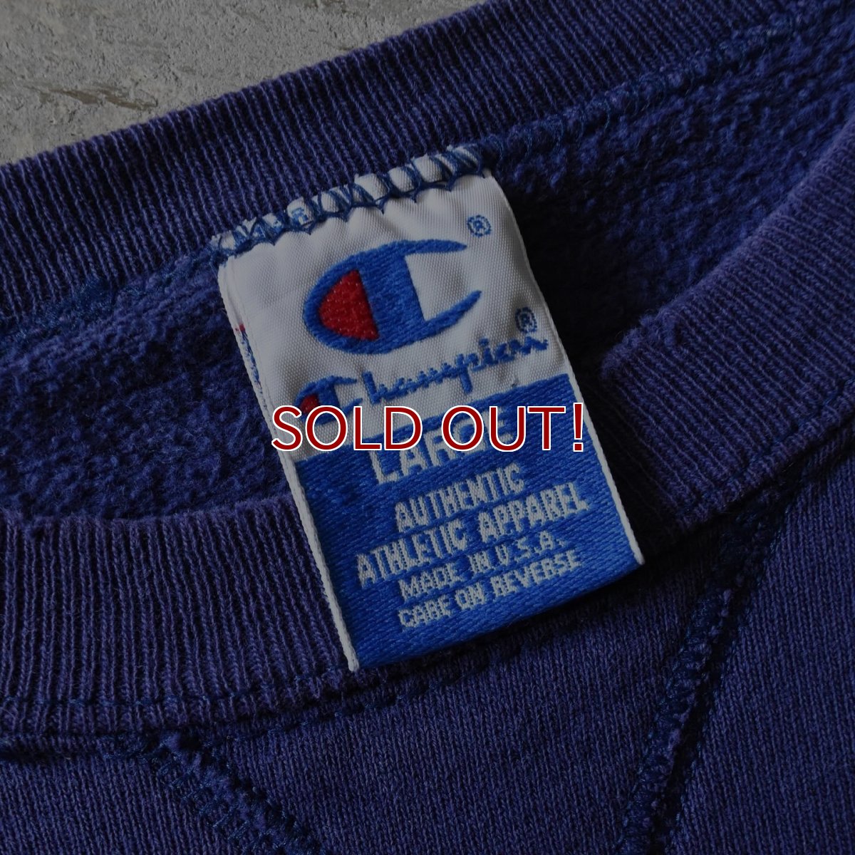画像2: 1990s Champion 前Vスウェット　 "MADE IN USA"　 表記L  (2)