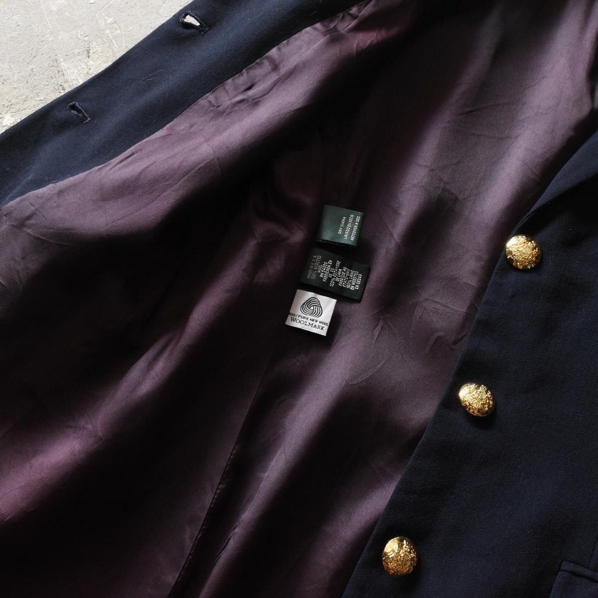 画像8: LAUREN RALPH LAUREN 紺ブレザー　 "MADE IN USA"　 表記8  (8)