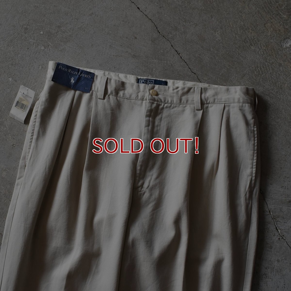 画像7: DEAD STOCK　 Polo by Ralph Lauren チノトラウザー　 "HAMMOND PANT"　 表記W38 L30  (7)
