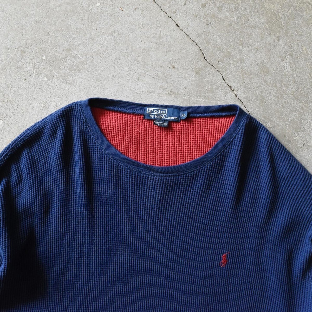 画像5: Polo by Ralph Lauren ワッフルシャツ　 表記XL  (5)