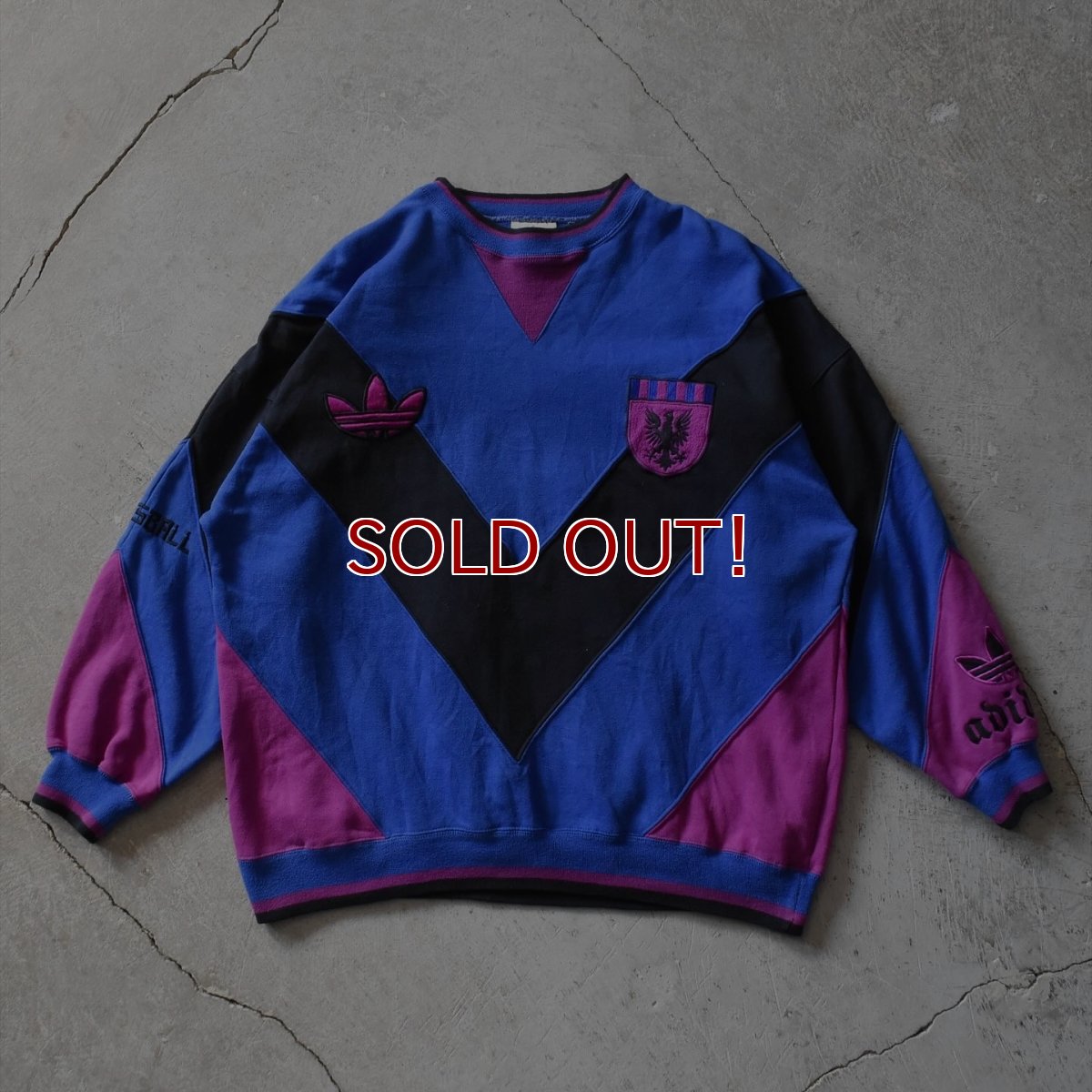 画像1: 1990s adidas ドイツサッカークラブチームスウェット　 表記L  (1)