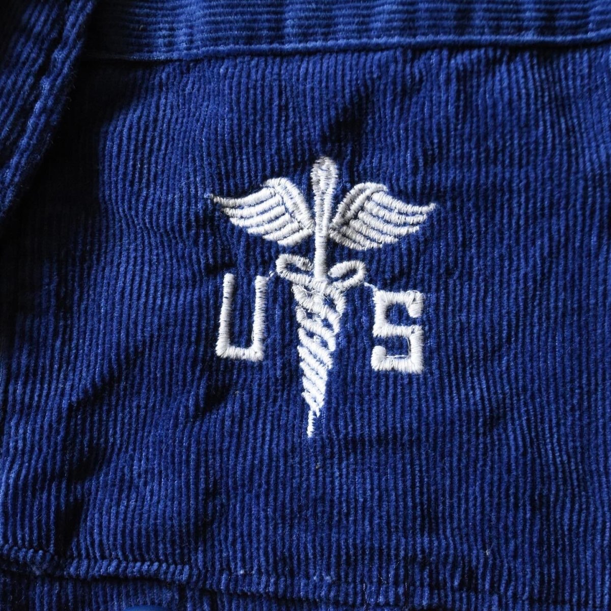 画像6: 1950s US.ARMY MEDICAL CORPS コーデュロイガウン　 表記MEDIUM  (6)