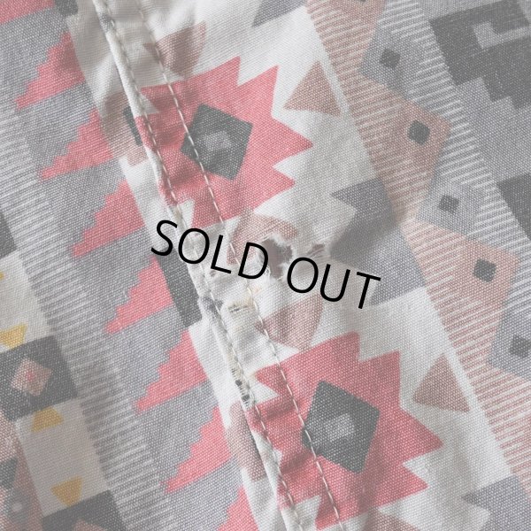 画像10: 1990s WOOLRICH ネイティブ柄BDシャツ　 表記L 