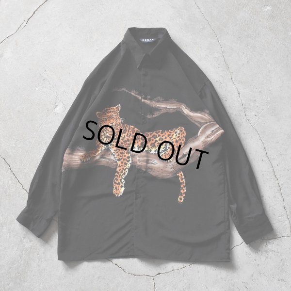 画像2: KOMAN SPORT 豹ポリエステルシャツ　 表記L 