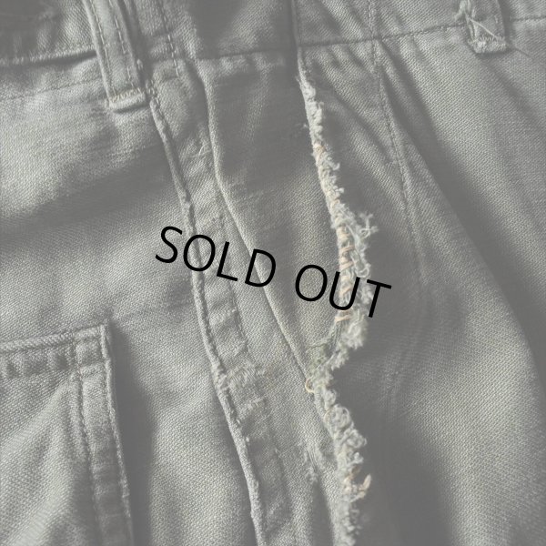 画像10: 1950s US.ARMY コットンベイカーパンツ　 "初期型"　 実寸W32