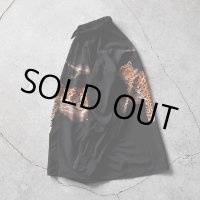 KOMAN SPORT 豹ポリエステルシャツ　 表記L 