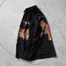 画像1: KOMAN SPORT 豹ポリエステルシャツ　 表記L  (1)