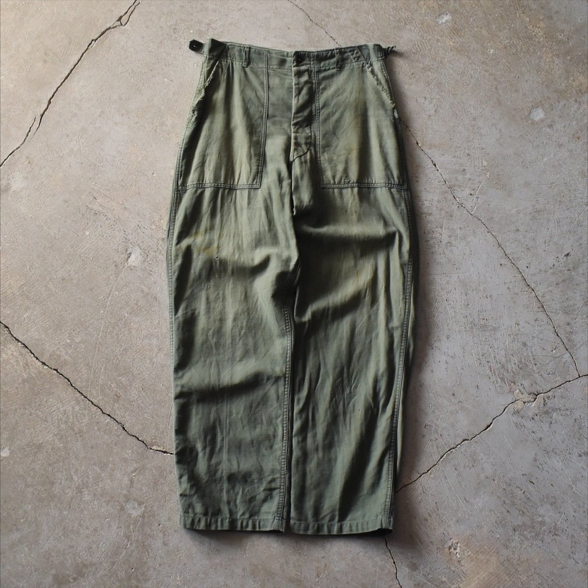 画像2: 1950s US.ARMY コットンベイカーパンツ　 "初期型"　 実寸W32 (2)