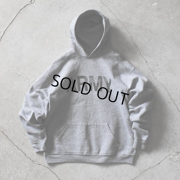 画像1: 1980s RUSSELL ARMYロゴスウェットパーカー　 "MADE IN USA"　 表記L 