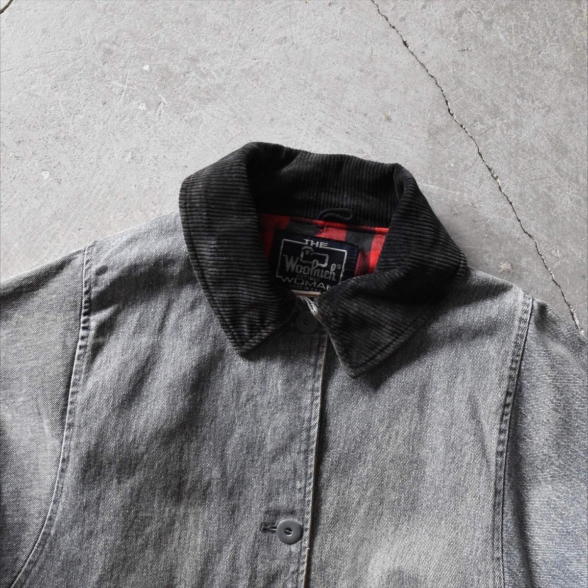 画像4: 1980s WOOLRICH デニムジャケット　 "MADE IN USA"　 表記WOMAN M  (4)
