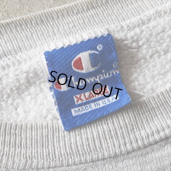 画像2: 1980s Champion ΠΣΕ 前Vスウェット　 "MADE IN USA"　 表記XL 