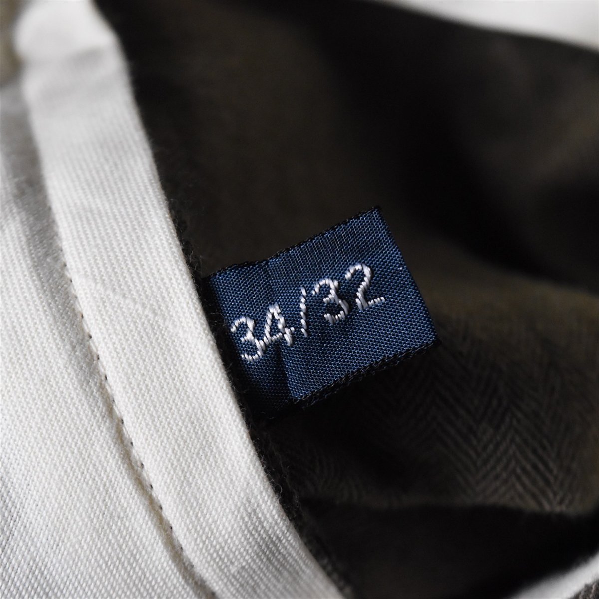 画像3: Polo by Ralph Lauren ヘリンボーン2タックパンツ　 表記W34 L32  (3)