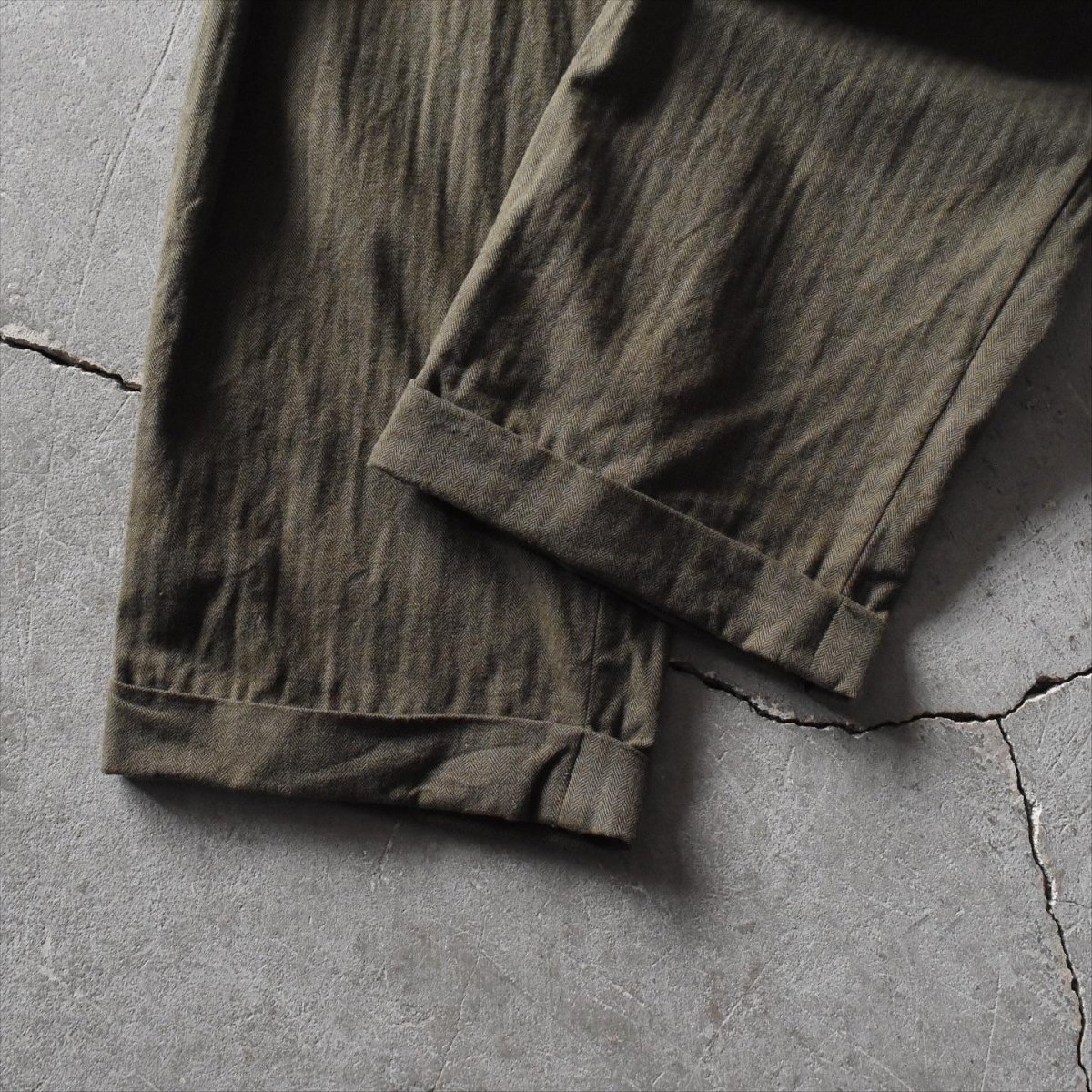 画像11: Polo by Ralph Lauren ヘリンボーン2タックパンツ　 表記W34 L32  (11)