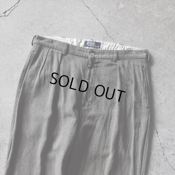 画像4: Polo by Ralph Lauren 千鳥格子2タックパンツ　 表記W36 L32 