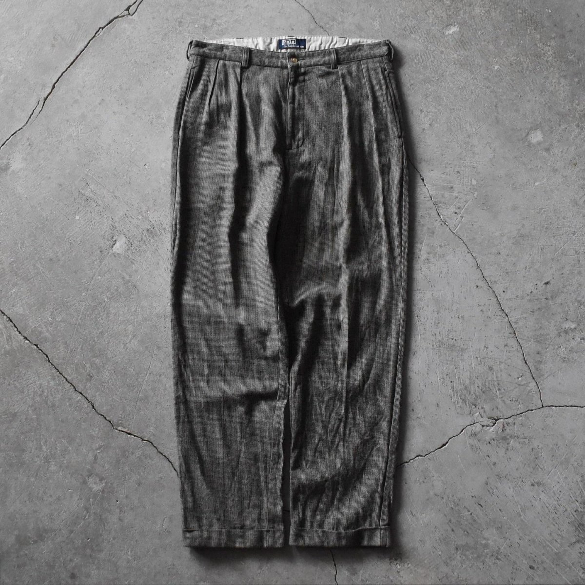 画像8: Polo by Ralph Lauren 千鳥格子2タックパンツ　 表記W36 L32  (8)