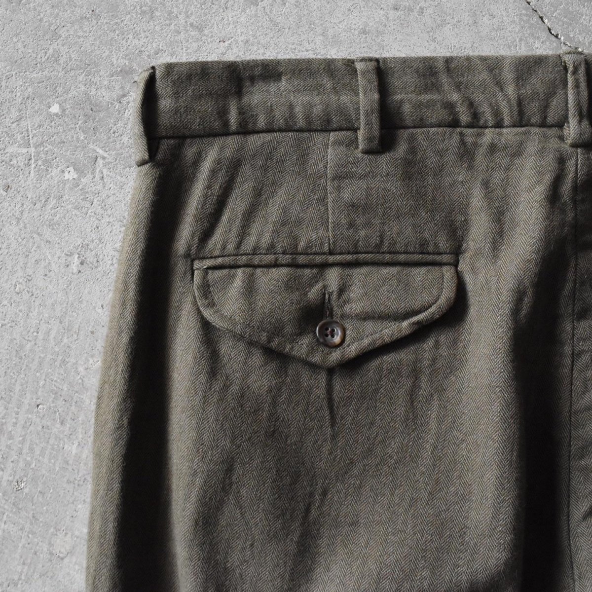 画像9: Polo by Ralph Lauren ヘリンボーン2タックパンツ　 表記W34 L32  (9)