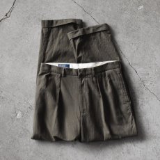 画像1: Polo by Ralph Lauren ヘリンボーン2タックパンツ　 表記W34 L32  (1)